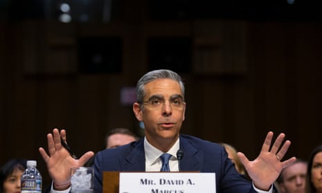 David Marcus appearing before the US Senate cryptocurrency hearing.