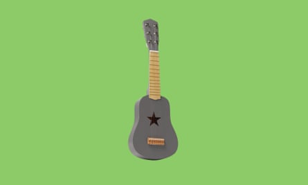 Kids Concept painted wooden guitar