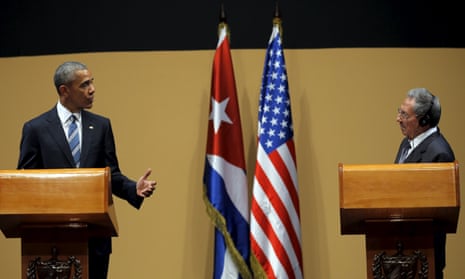 President Barack Obama and Cuban President Raul Castro.