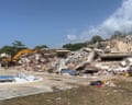 Destroyed buildings in La Guaira, Venezuela – loop