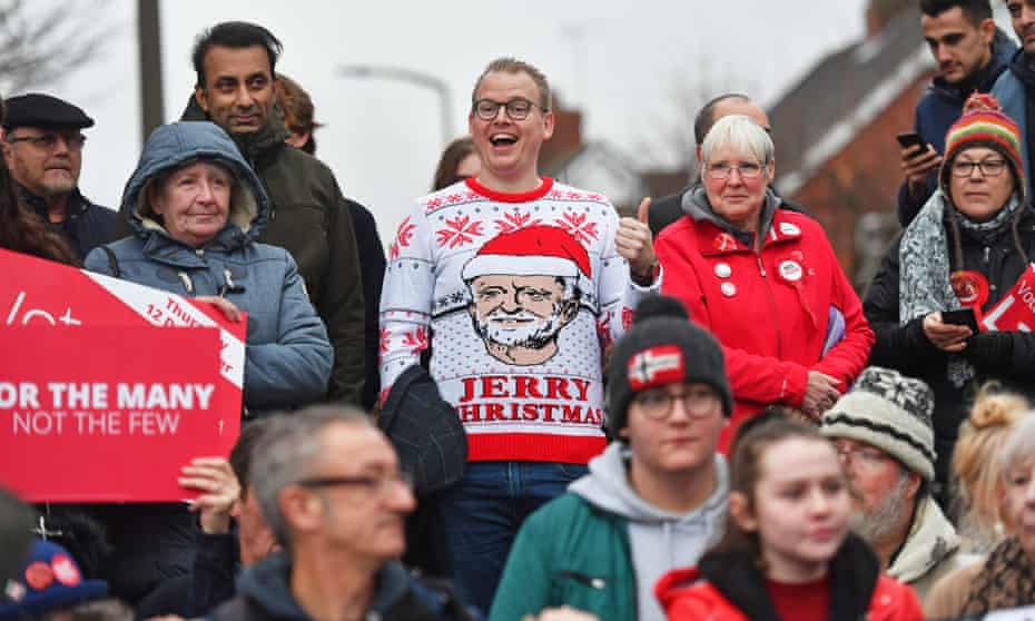 Labour supporters at a rally in Sheffield, December 2019.
