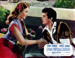 Piper Laurie and Tony Curtis in Son of Ali Baba, 1952
