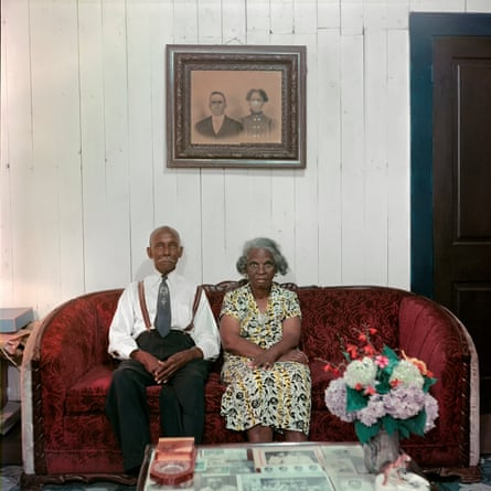Mr and Mrs Albert Thornton, Mobile, Alabama, 1956, by Gordon Parks.