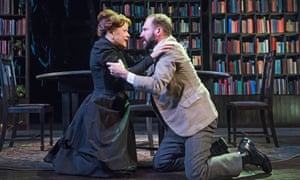 Ralph Fiennes with Linda Emond in The Master Builder at the Old Vic.