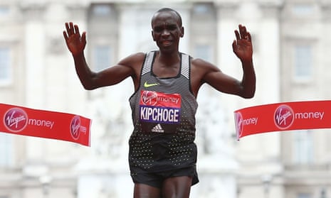 Eliud Kipchoge, of Kenya, won the London marathon in a course record in 2016.