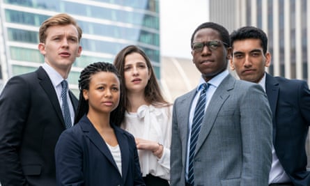 Some of the cast from the first series: from left, Harry Lawtey, Myha’la Herrold, Marisa Abela, David Jonsson and Nabhaan Rizwan.