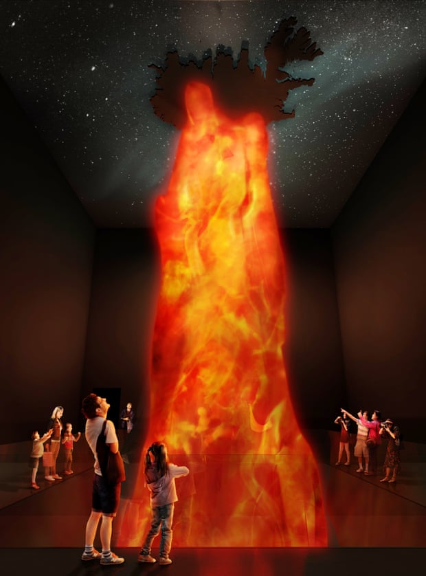 Artist’s impression of inside the Lava Centre