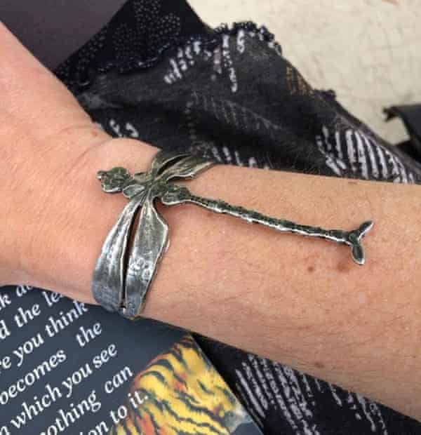 Sarah Moss’s dragonfly bracelet