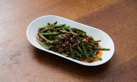 'Hilariously turbo': green beans with pork.