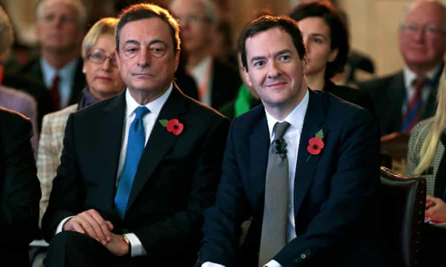 Mario Draghi and George Osborne