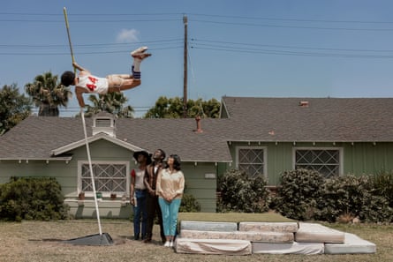 Evan Ellison, Jahi Di’Allo Winston, David Oyelowo and Simone Missick in Government Cheese.