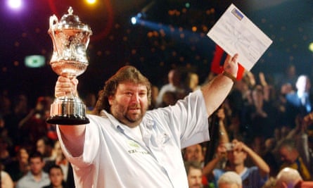 Andy Fordham after his world championship win at the Lakeside in 2004.