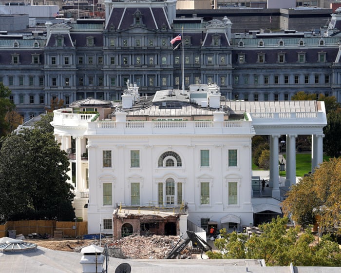 Why is Trump demolishing the White House's East Wing? Because he wants to | Arwa Mahdawi