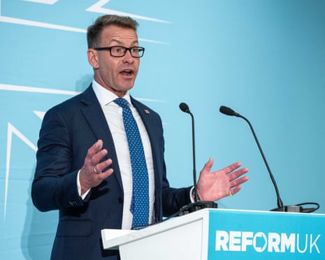 David Bull speaking at the Reform UK press conference this morning.