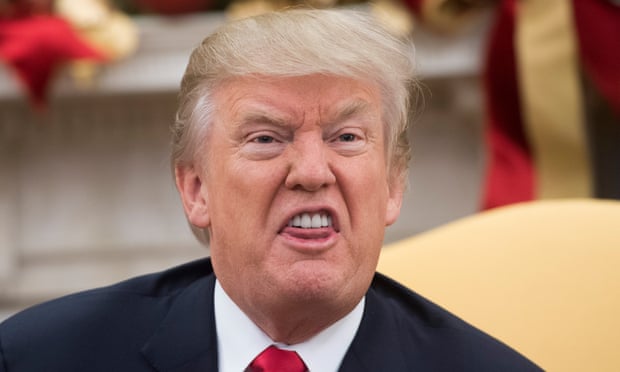 Donald Trump makes a face