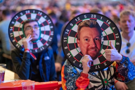 Fans enjoying the action at the so-called FA Cup of darts