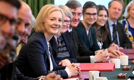 Liz Truss holds her first cabinet meeting after taking office at Downing Street