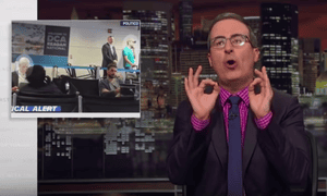 John Oliver: ‘This week, it seemed like investigators started closing in on the Trump team, and not just metaphorically.’