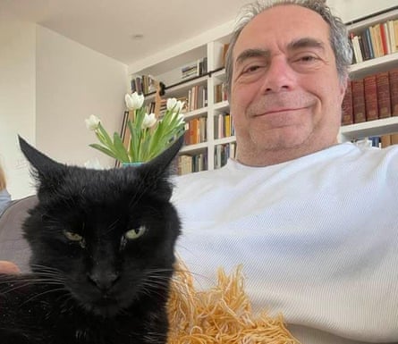 George and his cat, Jack