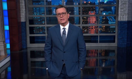 Stephen Colbert: Warren dropping out is 'sad news for fans of competence' | Late-night TV roundup | The Guardian