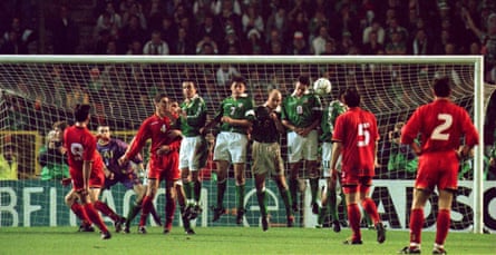 Luc Nilis scored in both legs as Belgium qualified for the 1998 World Cup at the expense of the Republic of Ireland.