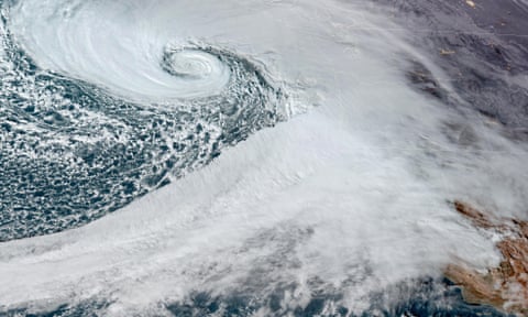 aerial view of storm