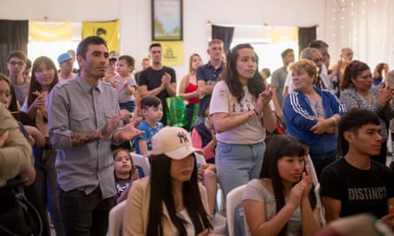 Francisco Jiménez and Ariana Torres at a campaign event.