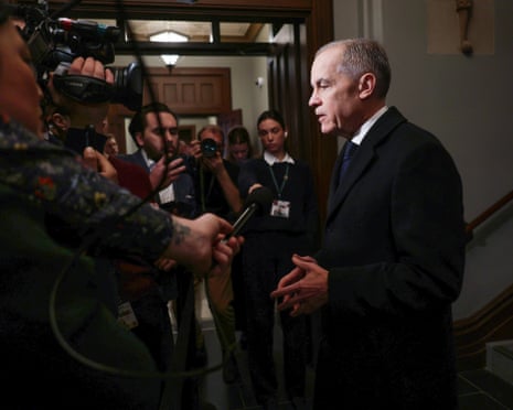 Mark Carney speaks to the media on Parliament Hill about the Tumbler Ridge school shooting.