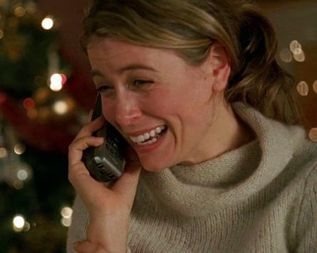 She looks elated during a phone call
