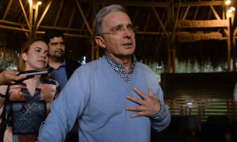 Colombian leader of the opposition, Álvaro Uribe