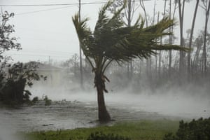 Grand Bahama as Dorian pounds it