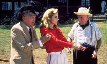 Joss Ackland with Greta Scacchi and Trevor Howard in White Mischief.