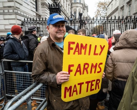 Farmers protest outside Downing Street, against changes in inheritance tax