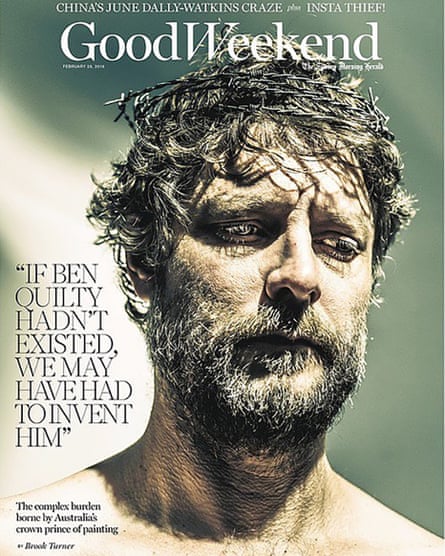 The cover of Good Weekend which featured Ben Quilty … ‘Pieper’s protagonist stands even less of a chance.’