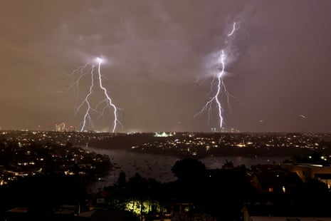 Lightning shots taken from the suburb of Mosman amongst the high rises of the North Shore Suburbs of Sydney.
