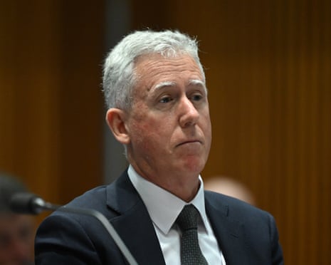 Martin Sheppard speaks during an inquiry hearing into corporations and financial services