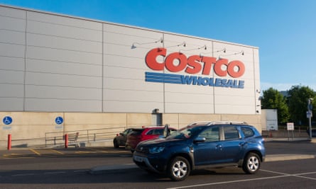 Costco UK store as viewed from parking area