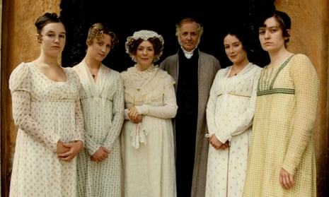 Benjamin Whitrow as Mr Bennet with his screen family in the BBC’s Pride And Predjudice.