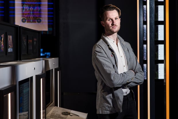 Game developer Julian Wilton poses for a photo at ACMI in Melbourne