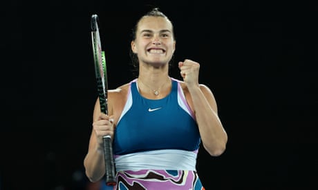 Australian Open semi-finals: Rybakina beats Azarenka, Sabalenka sees off Linette – as it happened