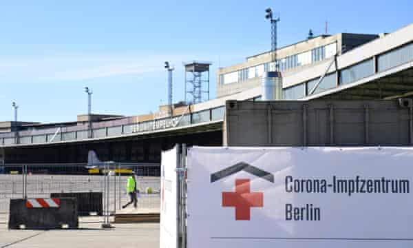 Vaccination centre at the former Tempelhof airport in Berlin