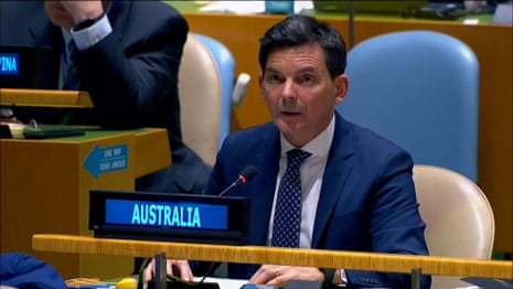 Australia's position on UN general assembly Gaza ceasefire vote – video