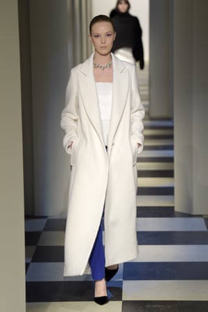 Model on the catwalk