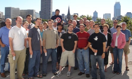 Oberon Media employees in late 2005.