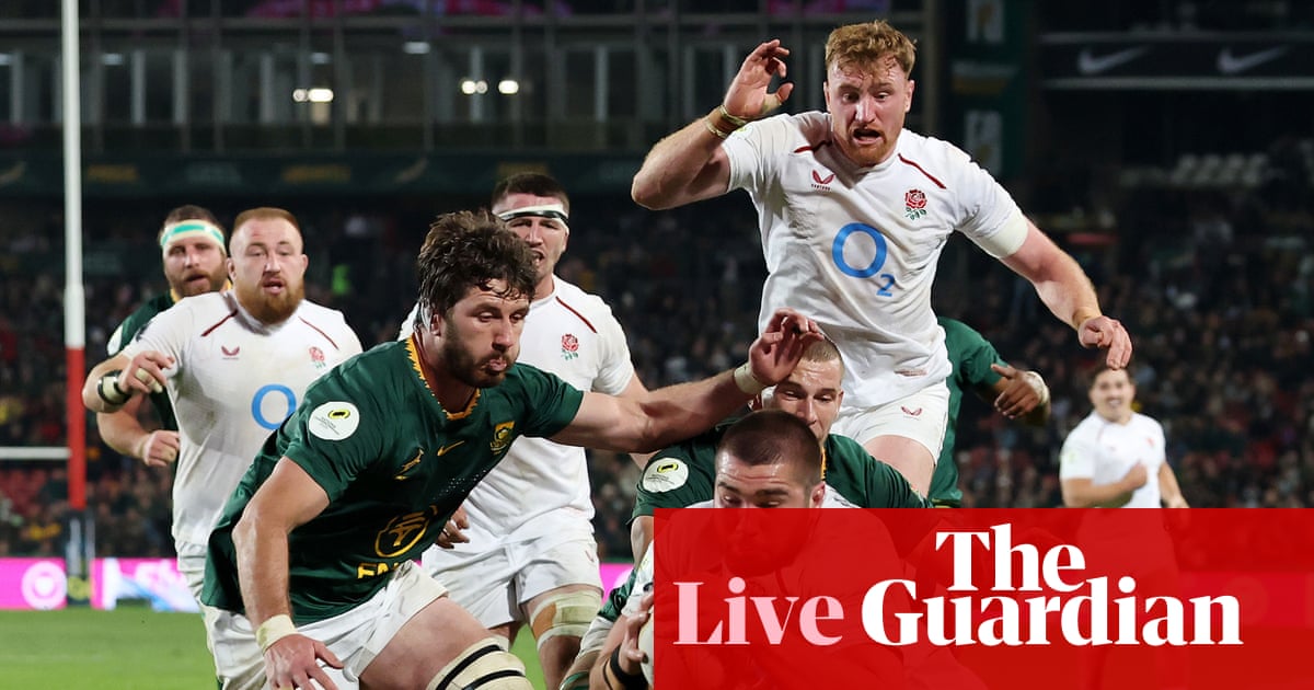South Africa v England: Nations Championship rugby union – live