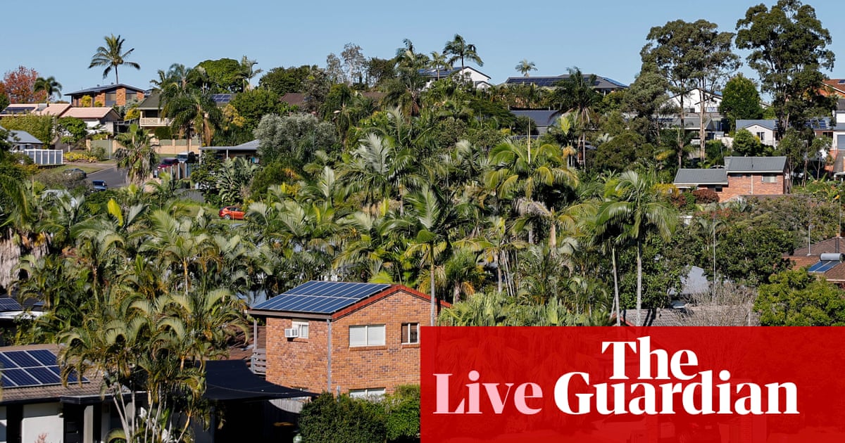 Australia news live updates: housing market posts first monthly decline since September 2020; trial date set for Brittany Higgins accused