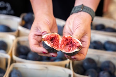 Figs for sale at the Fête de la Figue in the village of Solliès-Pont.