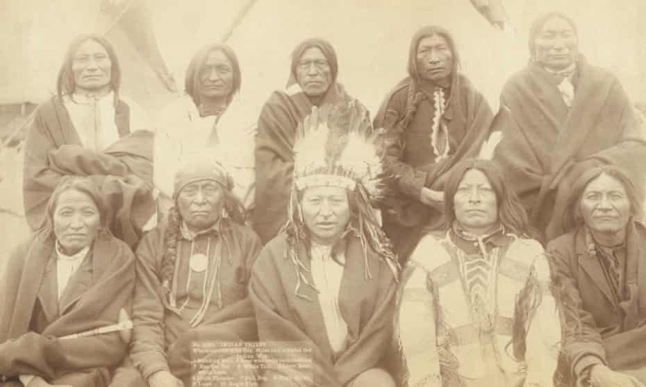 1891:  Group portrait of Lakota chiefs