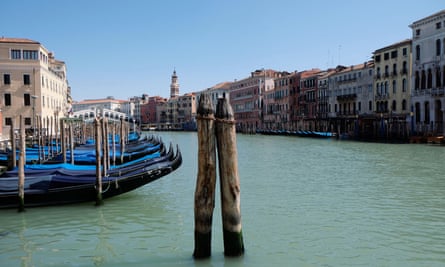 The Grand Canal, Venice, empty of traffic.