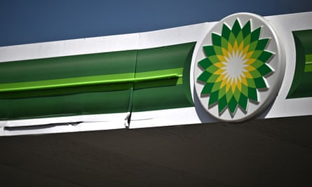BP logo at a petrol station